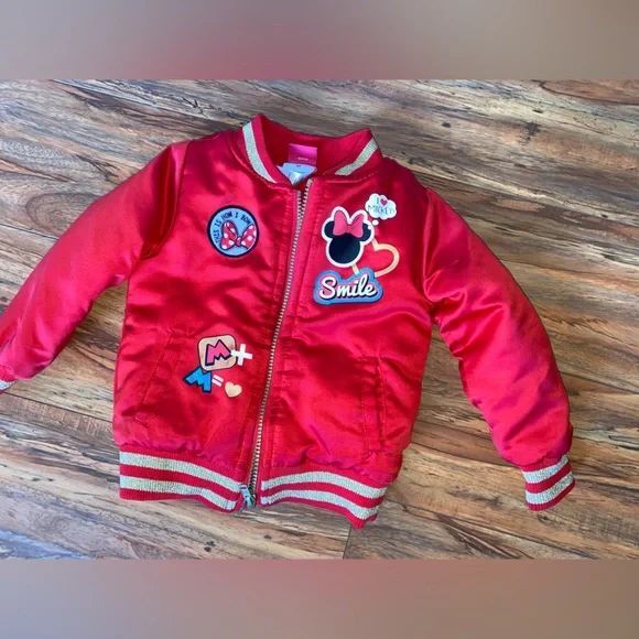 Toddler Red Disney Minnie,Mickey 3T jacket - Picture 6 of 6